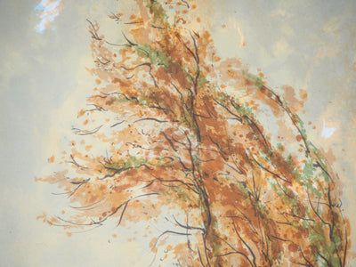 Aimé Daniel STEINLEN : Vent d'hiver - Lithographie (détail)