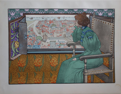 Gustave-Max STEVENS : Solveig - Lithographie