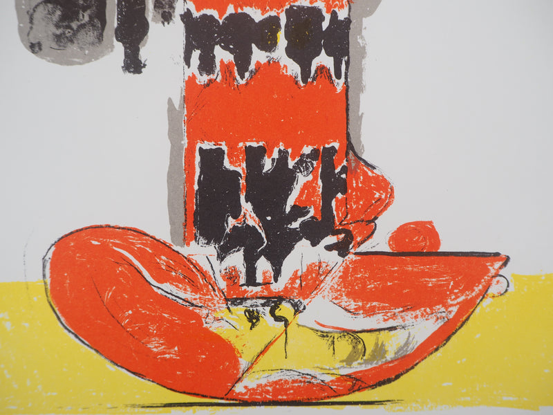 Graham SUTHERLAND : Composition en jaune et rouge, Lithographie originale (photo de détail 4) - Crédit photo : Galerie Art.Paris