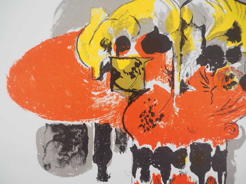 Graham SUTHERLAND : Composition en jaune et rouge, Lithographie originale (photo de détail 5) - Crédit photo : Galerie Art.Paris
