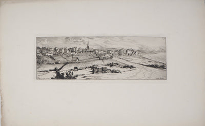 Alfred TAIEE : Saint Paire en venant de Granville - Gravure (détail)