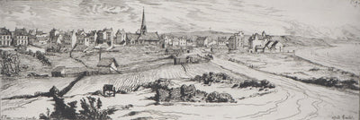 Alfred TAIEE : Saint Paire en venant de Granville - Gravure (détail)