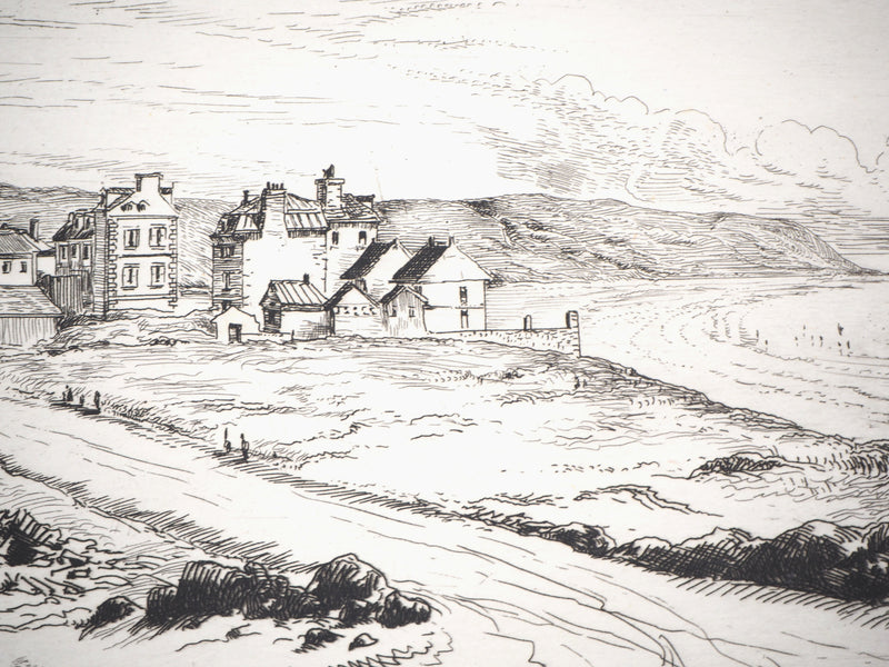 Alfred TAIEE : Saint Paire en venant de Granville - Gravure (détail)