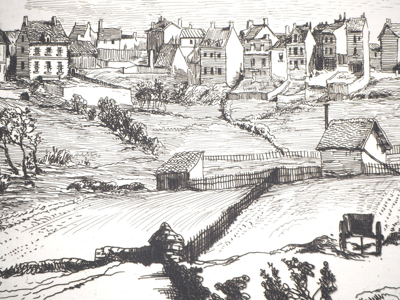 Alfred TAIEE : Saint Paire en venant de Granville - Gravure (détail)