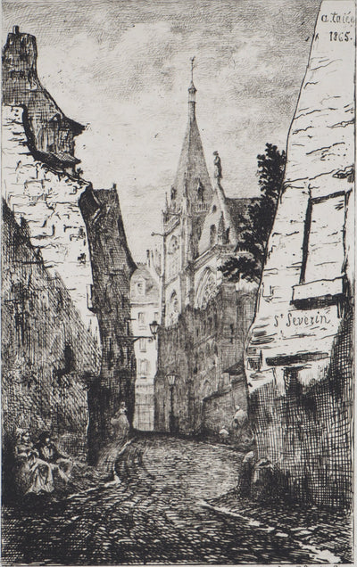 Alfred TAIEE : Saint Severin - Gravure