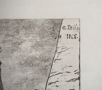 Alfred TAIEE : Saint Severin - Gravure (détail)