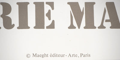 Pierre TAL-COAT : Abstraction vert et noir, Affiche originale (photo de détail 3) - Crédit photo : Galerie Art.Paris