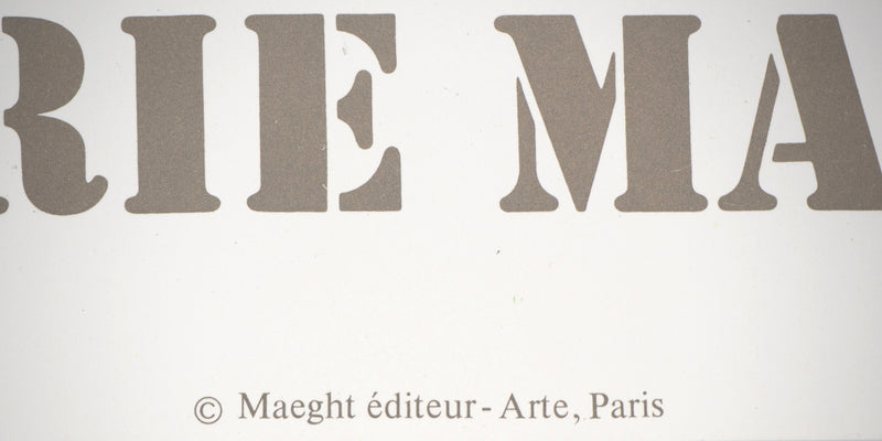 Pierre TAL-COAT : Abstraction vert et noir, Affiche originale (photo de détail 3) - Crédit photo : Galerie Art.Paris