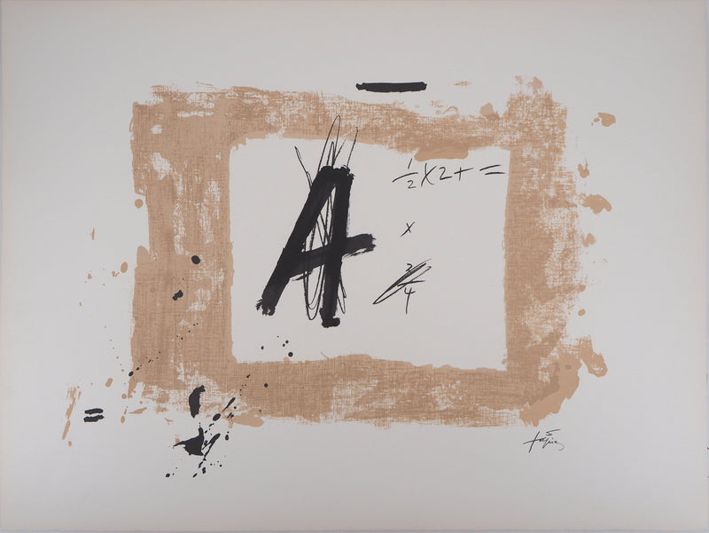 Antoni TAPIES: Formulas, Mathematical Wanderings, Original