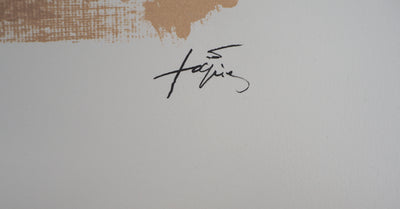 Antoni TAPIES : Formules, Errances mathématiques, Lithographie originale (photo de détail 3) - Crédit photo : Galerie Art.Paris