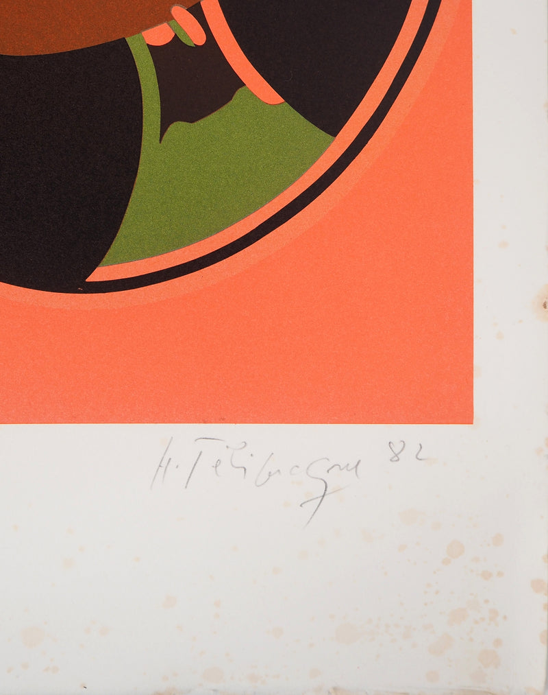 Hervé TELEMAQUE : Nature morte surréaliste, 1982 - Lithographie (détail)