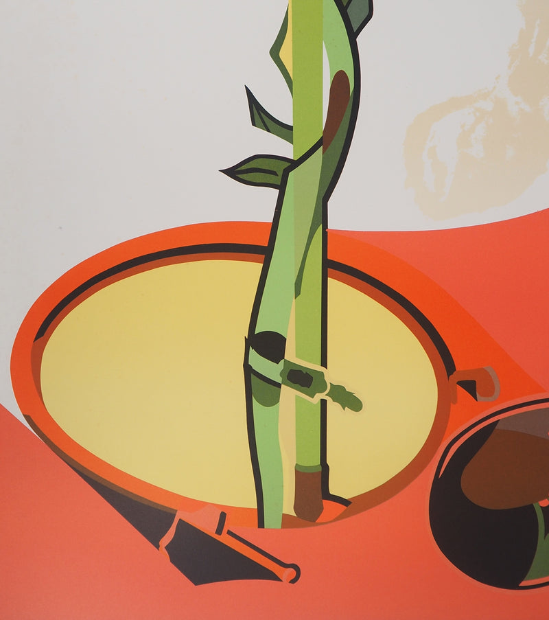 Hervé TELEMAQUE : Nature morte surréaliste, 1982 - Lithographie (détail)
