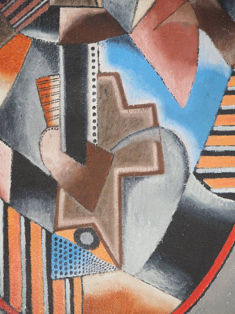 Georges TERZIAN : Maison sur la Colline, 1992 - Tableau (détail)