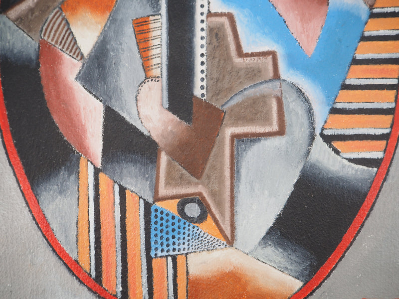 Georges TERZIAN : Maison sur la Colline, 1992 - Tableau (détail)