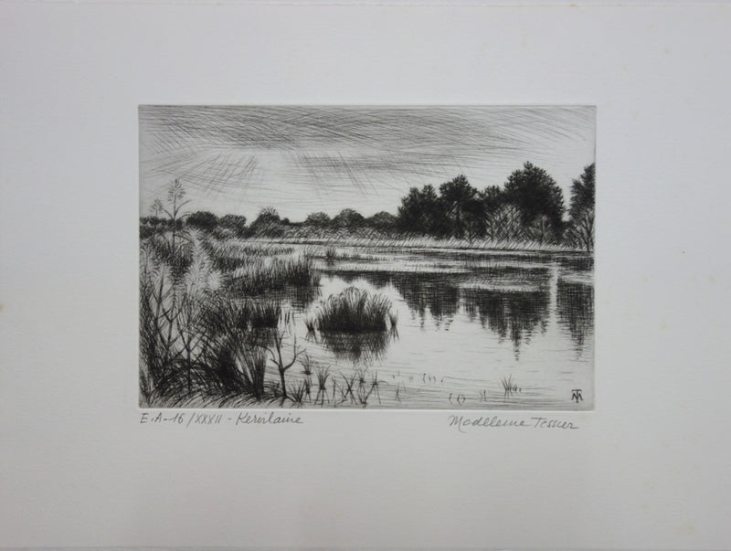 Madeleine TESSIER : Kervilaine - Gravure