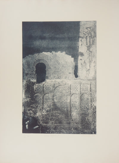 Luc THIBURS : Les ruines, 1989 - Gravure (détail)
