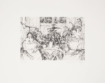 Jan Peter THORBECKE : Les infirmières - Gravure (détail)