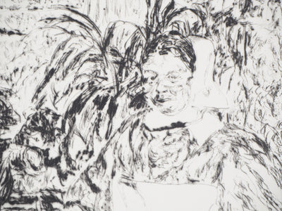 Jan Peter THORBECKE : Les infirmières - Gravure (détail)