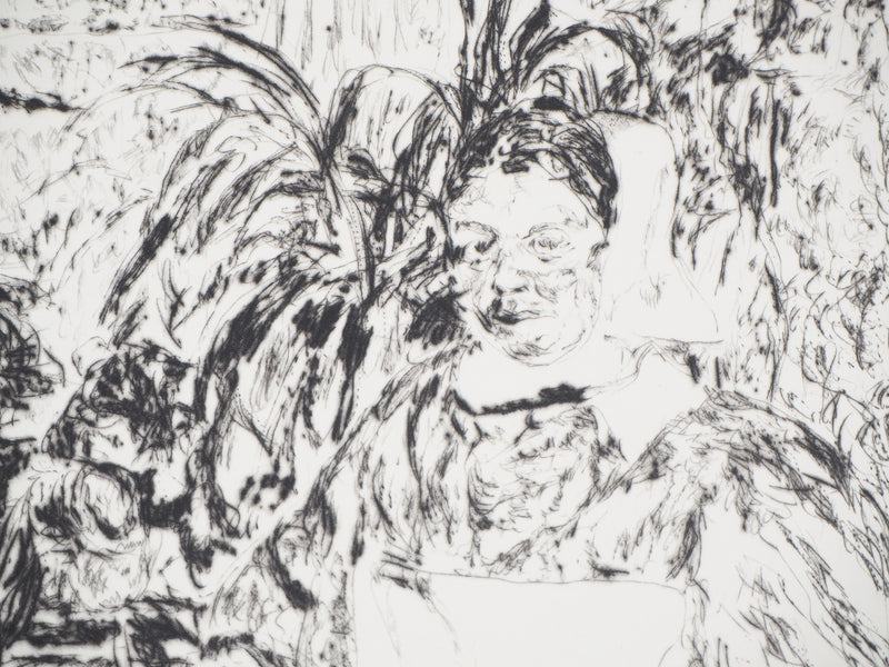 Jan Peter THORBECKE : Les infirmières - Gravure (détail)
