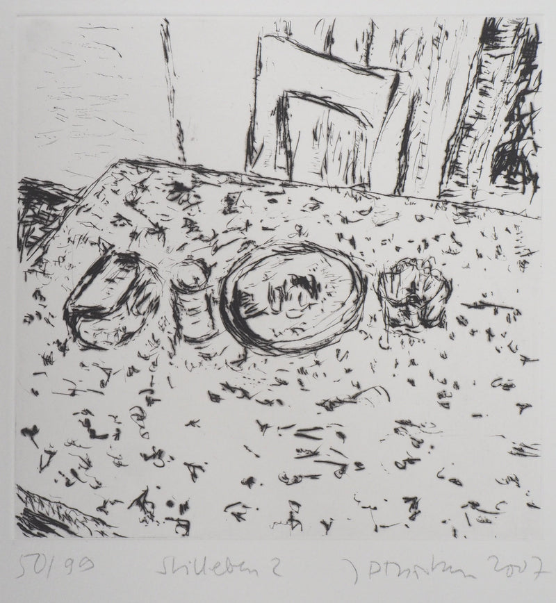 Jan Peter THORBECKE : La table à manger - Gravure