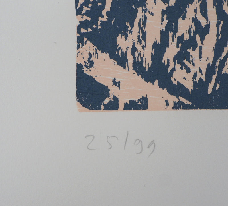 Jan Peter THORBECKE : A table - Lithographie (détail)
