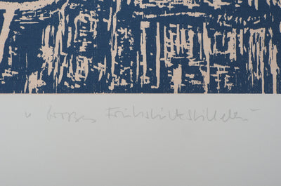 Jan Peter THORBECKE : A table - Lithographie (détail)