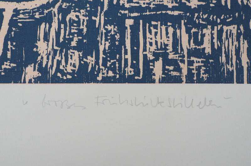 Jan Peter THORBECKE : A table - Lithographie (détail)