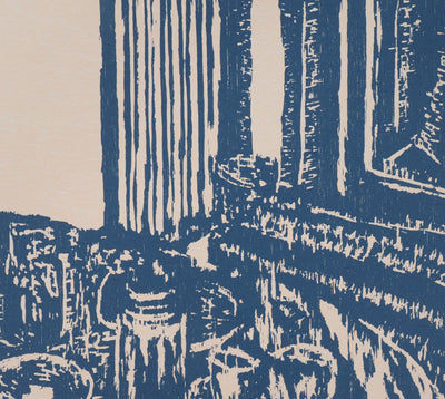 Jan Peter THORBECKE : A table - Lithographie (détail)
