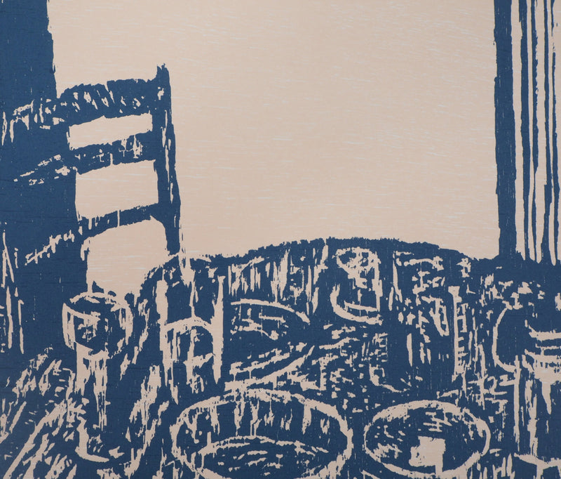 Jan Peter THORBECKE : A table - Lithographie (détail)