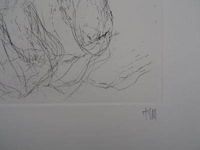  TIM : Dali en Fidel Castro - Gravure (détail)