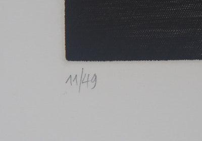 Etienne TINGAUD : L'exigence du sel, 1983 - Gravure (détail)