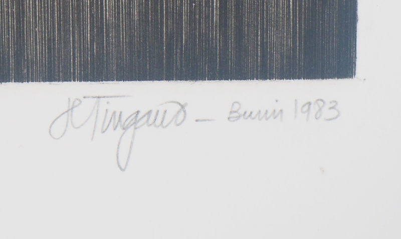 Etienne TINGAUD : Présomption, 1983 - Gravure (détail)