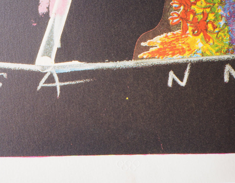 Jean TINGUELY : Barcelona 1992 - Lithographie (détail)
