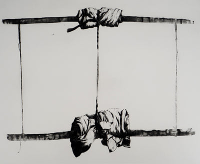 Gérard TITUS-CARMEL : Agencement d'agrès et symétrie, 1977 - Gravure (détail)
