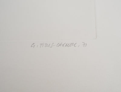 Gérard TITUS-CARMEL : La détérioration des deux boites : contamination, 1971 - Gravure (détail)