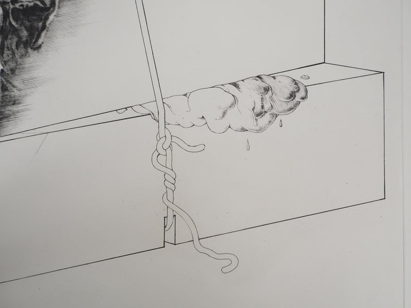 Gérard TITUS-CARMEL : La détérioration des deux boites : contamination, 1971 - Gravure (détail)
