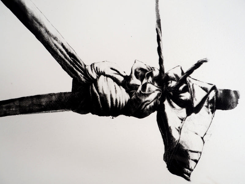 Gérard TITUS-CARMEL : Noeuds, agrès et tiges, 1977 - Gravure (détail)