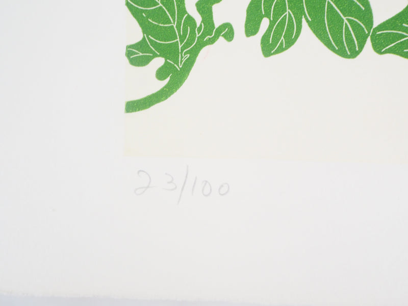 Fernando TORMO : Les chrysanthèmes - Gravure (détail)