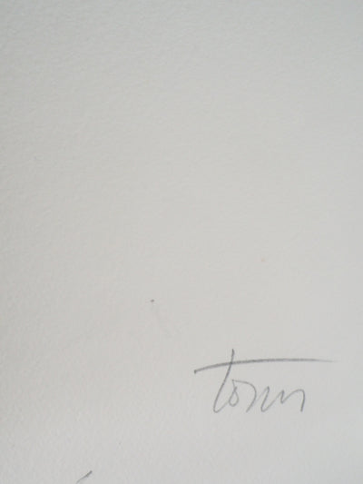 Fernando TORMO : La gaillardia - Gravure (détail)