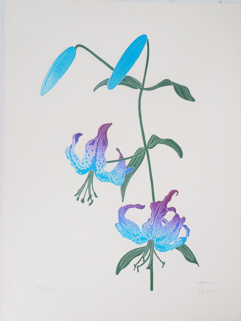 Fernando TORMO : Les lys sauvages - Gravure