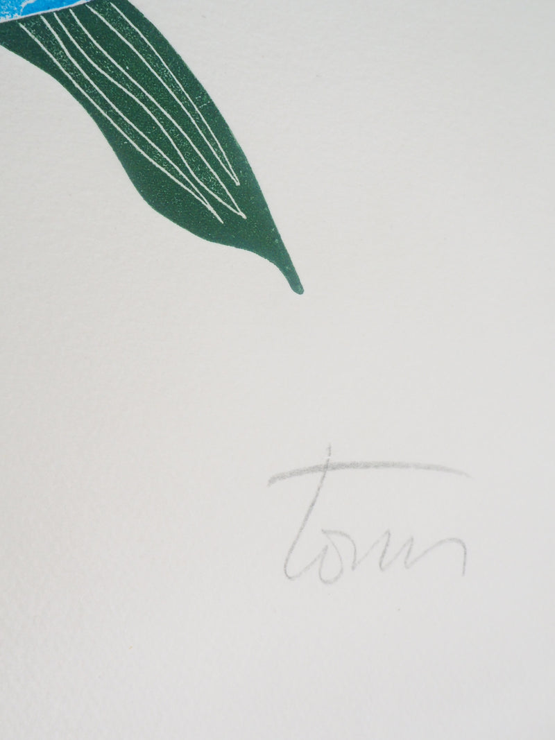 Fernando TORMO : Les lys sauvages - Gravure (détail)