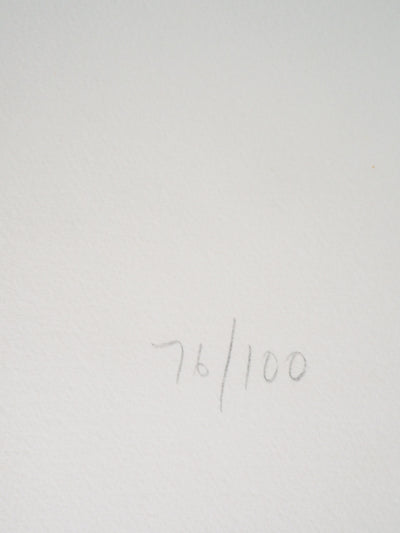 Fernando TORMO : Les lys sauvages - Gravure (détail)