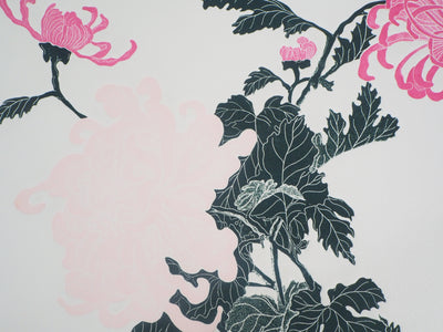 Fernando TORMO : Les Spider Mums - Gravure (détail)