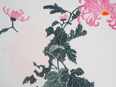 Fernando TORMO : Les Spider Mums - Gravure (détail)