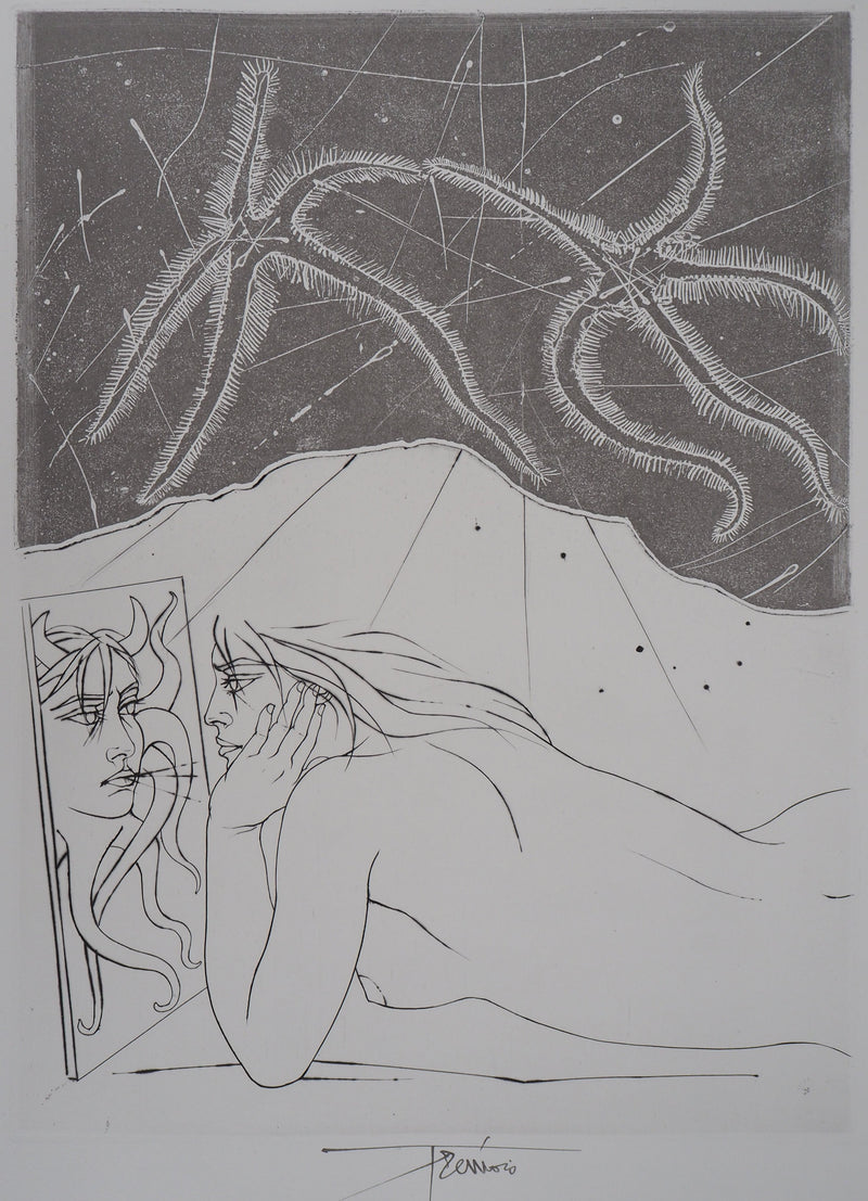 Pierre-Yves TREMOIS : La face cachée - Gravure