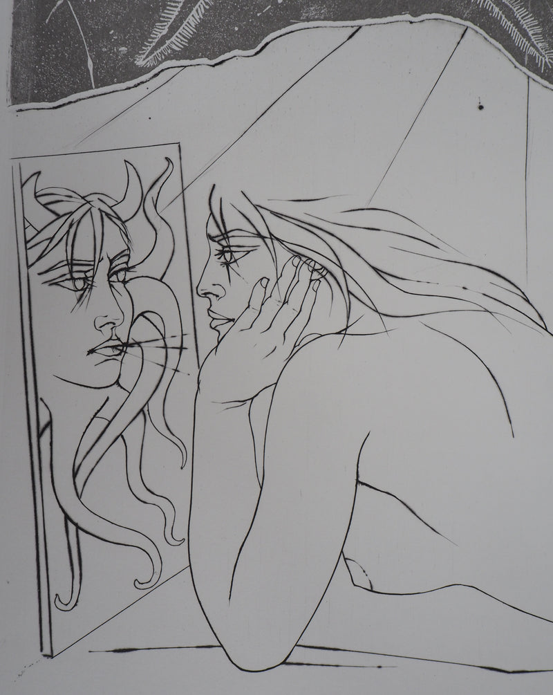 Pierre-Yves TREMOIS : La face cachée - Gravure (détail)