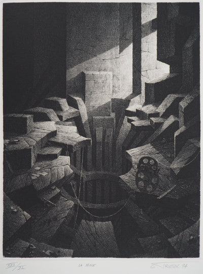 Gérard TRIGNAC : La mine, 1994 - Gravure