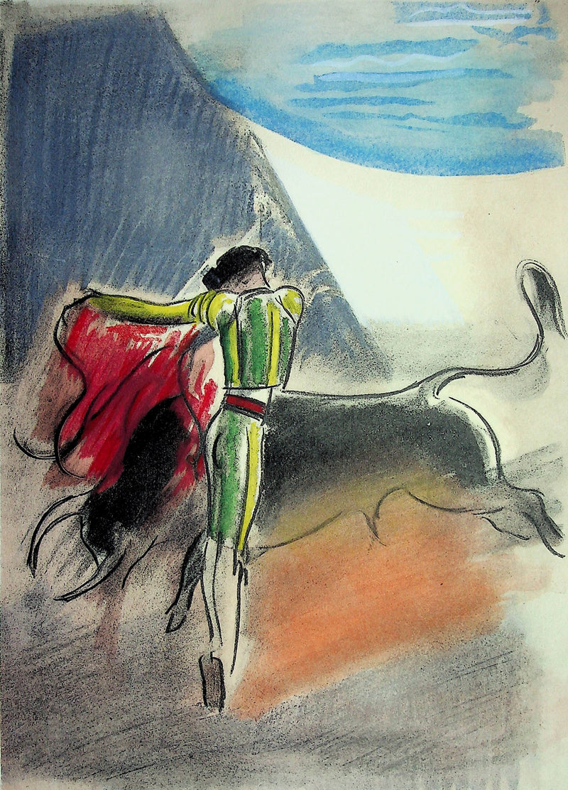 Milivoj UZELAC : Tauromachie : Corrida, Lithographie originale (photo de détail 2) - Crédit photo : Galerie Art.Paris