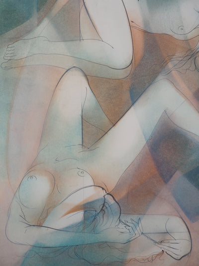Jean-Baptiste VALADIE : Vers un repos sensuel - Aquarelle (détail)
