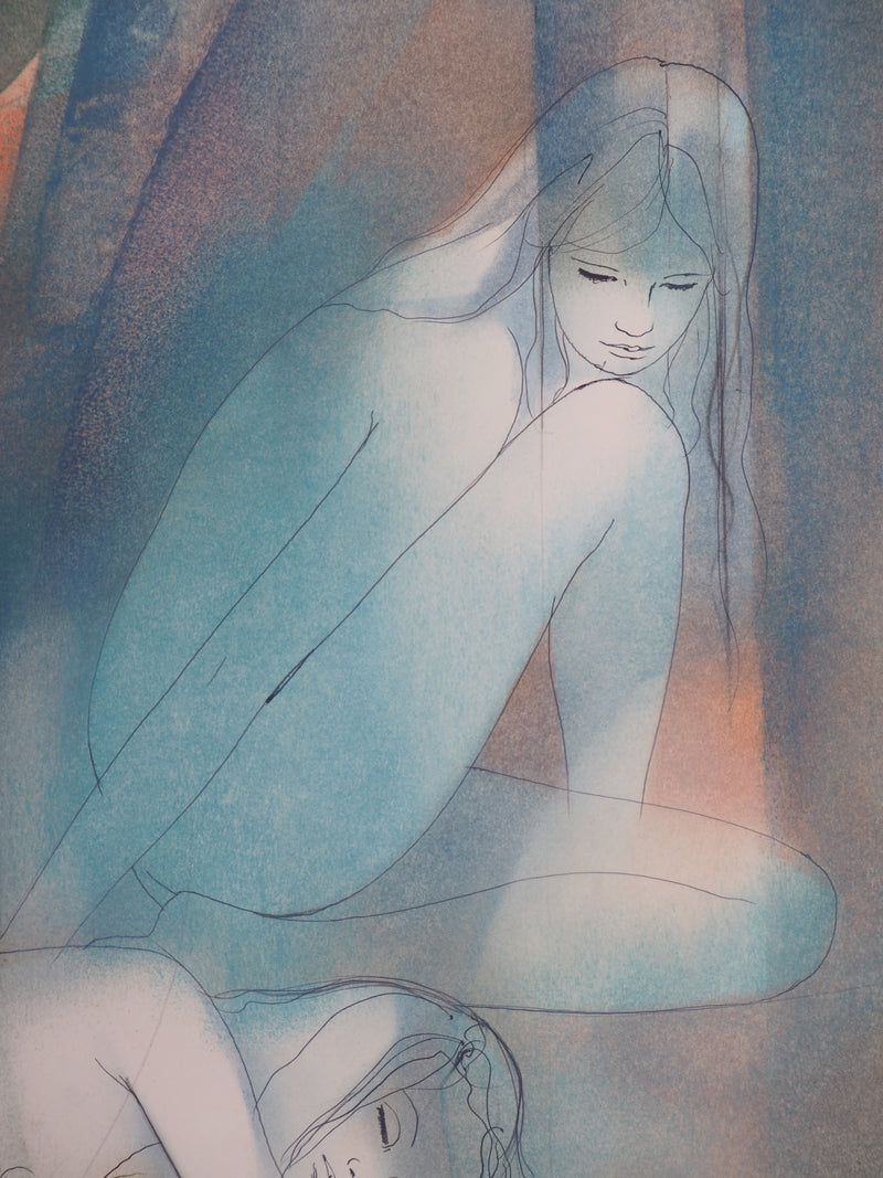 Jean-Baptiste VALADIE : Vers un repos sensuel - Aquarelle (détail)